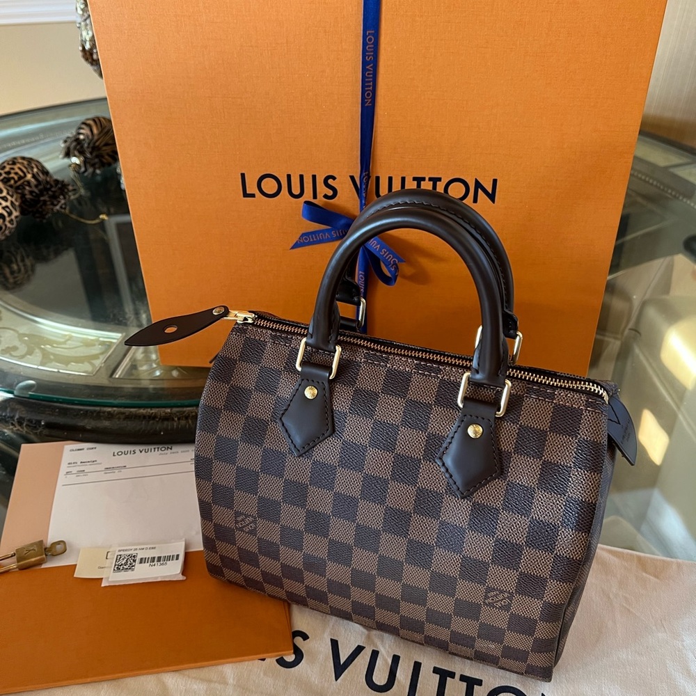 Excellent Louis Vuitton Speedy 25 Damier Ebene